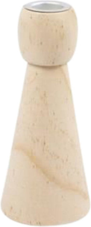 Creativ company houten kandelaar 14,5 cm