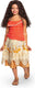 Disguise disney - moana, kostuum jurk moana vaiana deluxe, maat s (5 - 6 jaar), meisjes