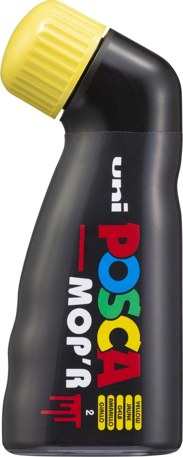 Posca mop'r verfmarker xxl 3-19mm geel - super dikke verfstift - acryl marker - stiften - marker - mop