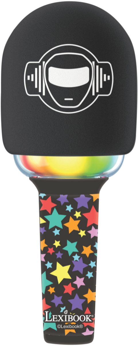 Lexibook bluetooth draadloze karaoke microfoon met geluid- en lichteffecten