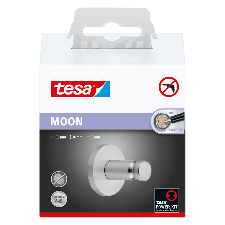 Load image into Gallery viewer, Tesa 1061428 - moon handdoekhaak | 1 stuks
