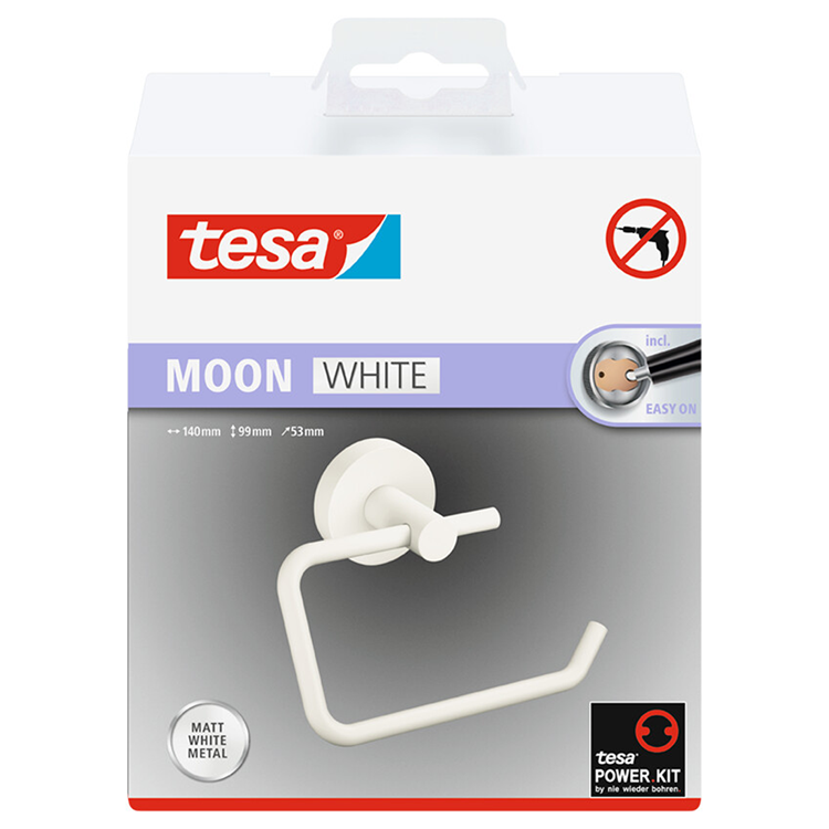 Load image into Gallery viewer, Tesa 1073534 - moon white toiletrol houder zonder deksel wit | 1 stuks

