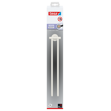 Tesa 1073530 - moon white 2-armige handdoekhouder flexibel wit | 1 stuks