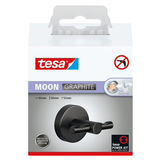 Tesa 1072308 - moon grafiet badjashaak | 2 stuks