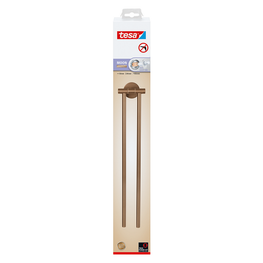 Tesa 1072313 - moon brons handdoekhouder 2-armig | 2 stuks