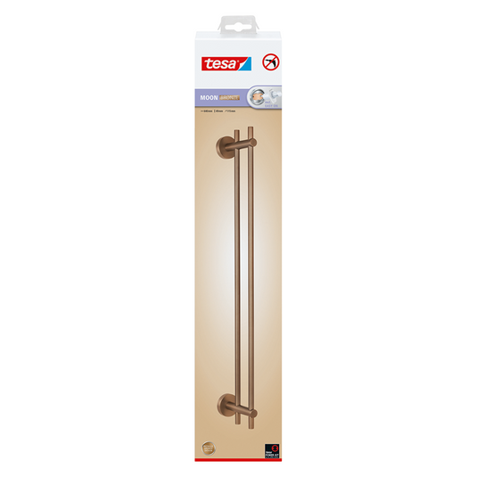 Tesa 1072316 - moon brons handdoek rek dubbel | 2 stuks