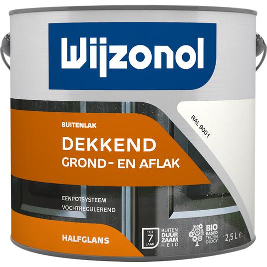 Wijzonol 1034523 - wijz.r9001 dek hlfgl 2,5ltr | 1 stuks