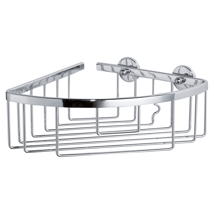 Load image into Gallery viewer, Tesa ® aluxx hoek douche- badmand, hoogglans verchroomd aluminium, zelfklevend
