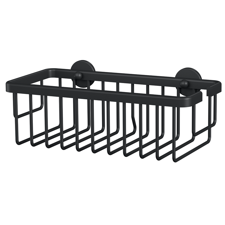 Load image into Gallery viewer, Tesa doucherek aluxx black matzwart badkamer zelfklevend zonder boren – 92x250x125mm

