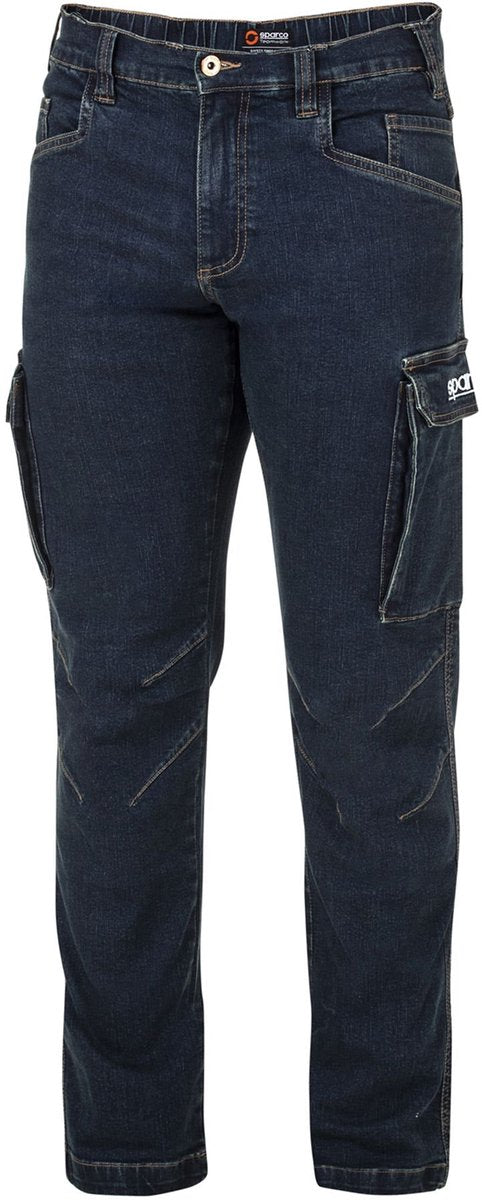 Sparco tech denim jeans dallas werkbroek - blauw
