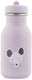 Trixie drinkfles - mrs. mouse - rvs waterfles voor kinderen - 350ml - lekvrije fles - violet