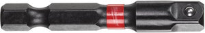 Milwaukee accessoires milwaukee schockwave™ krachtdop adapter ¼ zeskant - ¼ vierkant - 4932471826