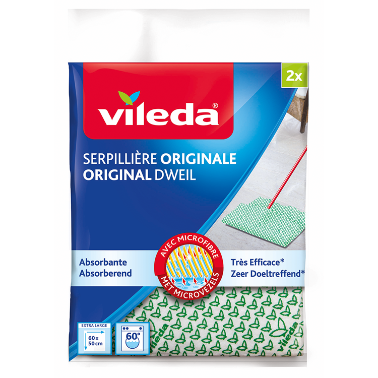 Load image into Gallery viewer, Vileda 1061461 - original groene dweil 2pk | 6 stuks
