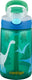 Contigo gizmo flip autospout kinderdrinkfles met rietje, bpa-vrije waterfles - green jungle dino - 420 ml