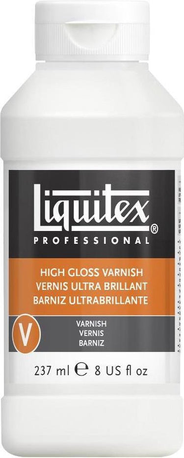 Liquitex proffessional 126608 hoogglans vernis 237 ml – acrylvernis high gloss | uv-bescherming | vergeelt niet | voor acrylverf - high gloss vernis