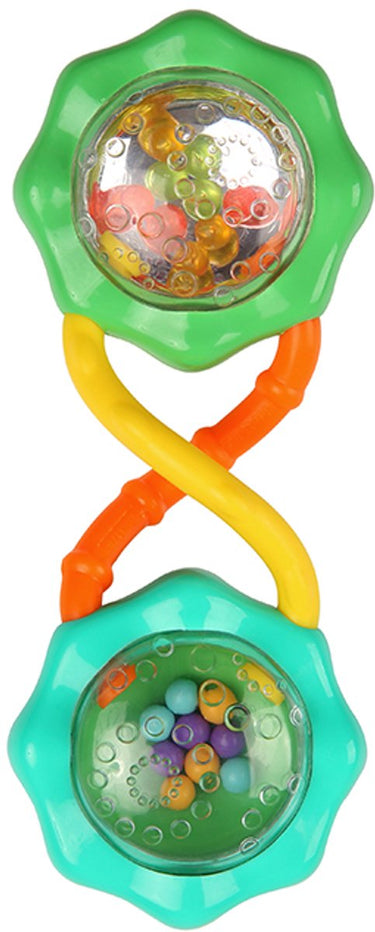 Bright starts baby rammelaar rattle shake groen - - vanaf 3 maanden