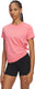 Under armour ua rival core ss-pnk dames sportshirt - bittersweet roze - bittersweet roze