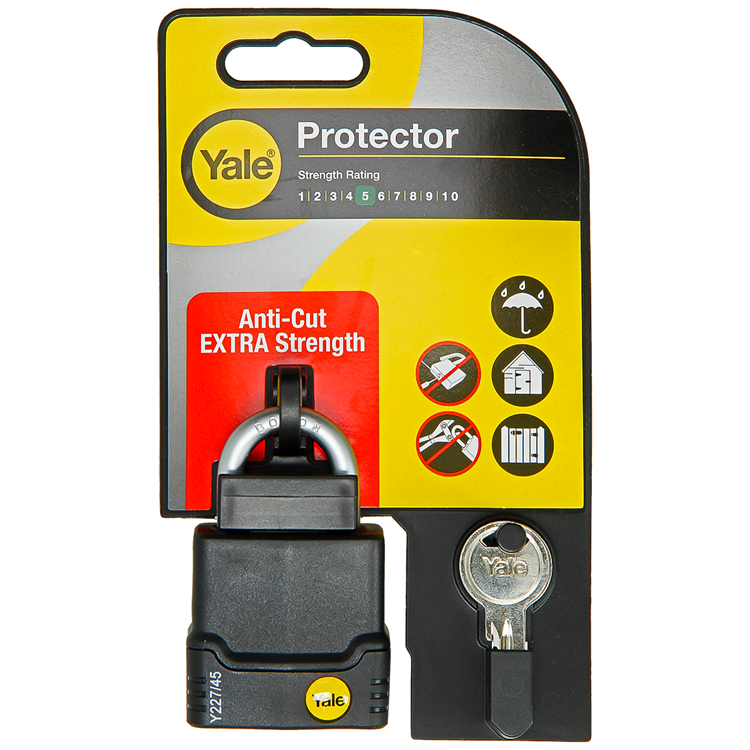 Afbeelding laden in galerijviewer, Yale 1060488 - hangslot protector 45mm weerbestendig | 3 stuks
