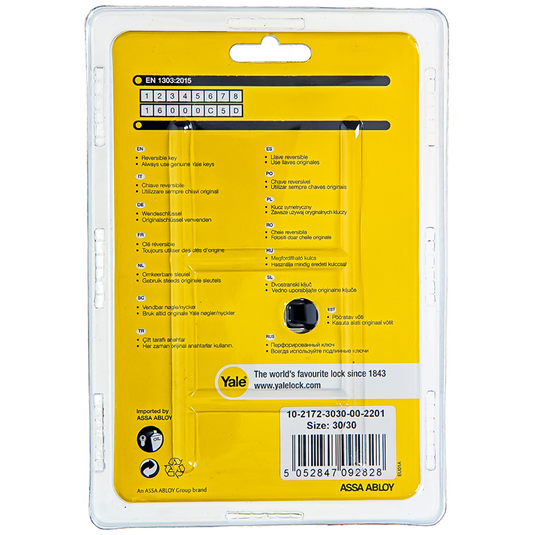 Yale 1060525 - profielcilinder 2100 mv 60mm(30 30) | 5 stuks