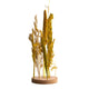 Dijk natural collections droogbloemen met standaard ø15x30cm geel