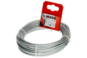 Mack 1015195 - staalkabel pvc mantel 6x7 10m 2-3mm wll 45 kg din en12385-4 | 5 stuks