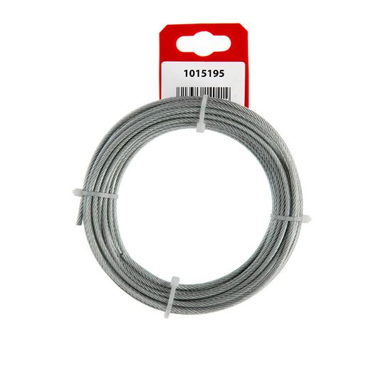 Mack 1015195 - staalkabel pvc mantel 6x7 10m 2-3mm wll 45 kg din en12385-4 | 5 stuks