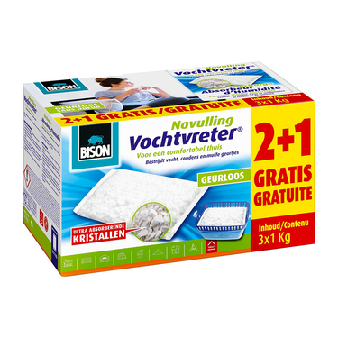 Bison 1029683 - b navul vochtvr ultra 3x1kg | 3 stuks
