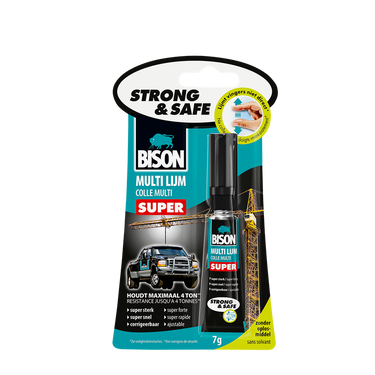 Bison 1048793 - multilijm strong safe | 3 stuks