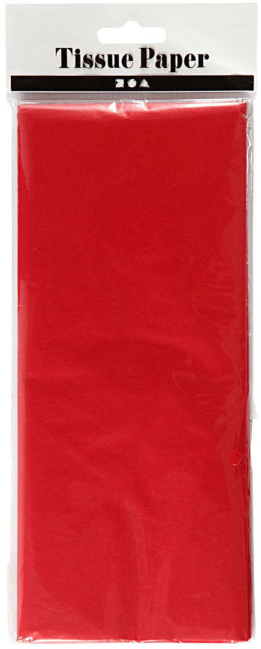 Creativ company tissuepapier rood 10 vellen 14 gr, 50x70cm