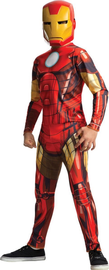 Rubies avengers assemble verkleedpak - iron man - kinderen - maat 128