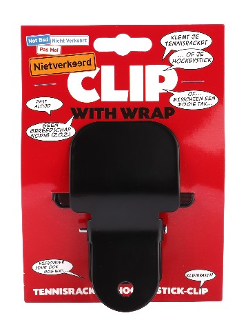 Tennis and Hockey Clip - Black (Packaged)