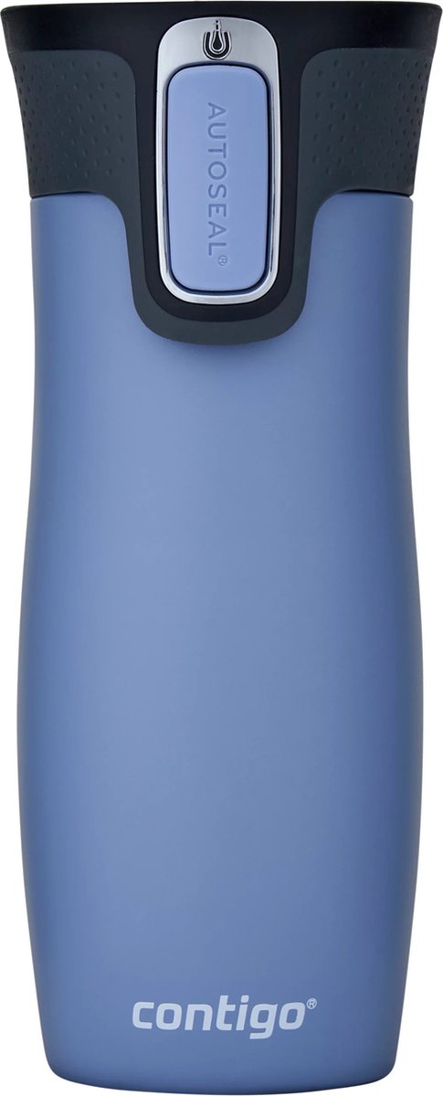 Contigo west loop autoseal thermosbeker, roestvrijstalen isoleerbeker, koffiebeker-to-go, bpa-vrij, lekvrije beker-to-go met easy-clean-deksel, houdt tot 5 uur warm, 470 ml | earl grey