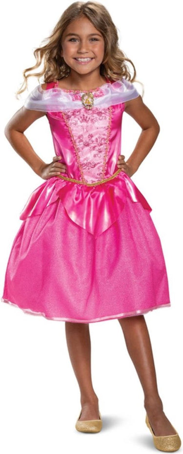 Disguise disney princess - aurora doornroosje deluxe kinderkostuum xs (3-4 jaar)