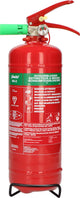 Alecto bs-2 brandblusser - schuimblusser 2 liter - brandklasse ab - inclusief ophangbeugel