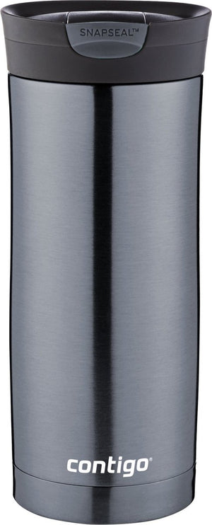 Contigo huron snapseal thermosbeker, roestvrijstalen isoleerbeker, koffiebeker-to-go, lekvrij, houdt tot 7 uur warm, vaatwasserbestendig bpa-vrij deksel, 470 ml | gunmetal