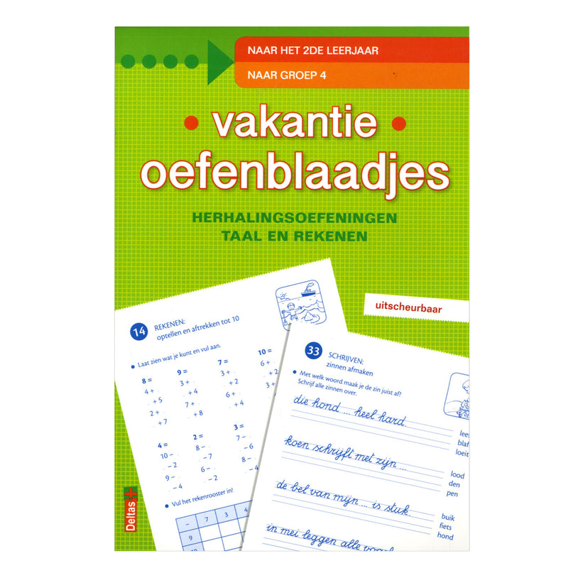 Load image into Gallery viewer, Deltas vakantie oefenblaadjes naar groep 4

