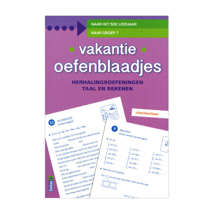 Load image into Gallery viewer, Deltas vakantie oefenblaadjes het 4de leerjaar
