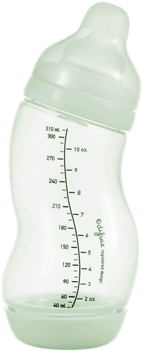 Difrax babyfles breed - 310 ml - groen - 1 stuk - s-fles - anti koliek
