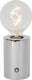 Lucide vivo - oplaadbare tafellamp - accu batterij - ø 8 cm - led dimbaar - e27 - 1x1w 2700k - chroom