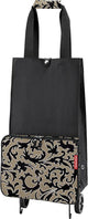 Reisenthel foldabletrolley boodschappentrolley - opvouwbaar - 30l - baroque marble zwart