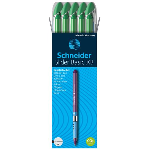Balpen schneider slider basic xb groen