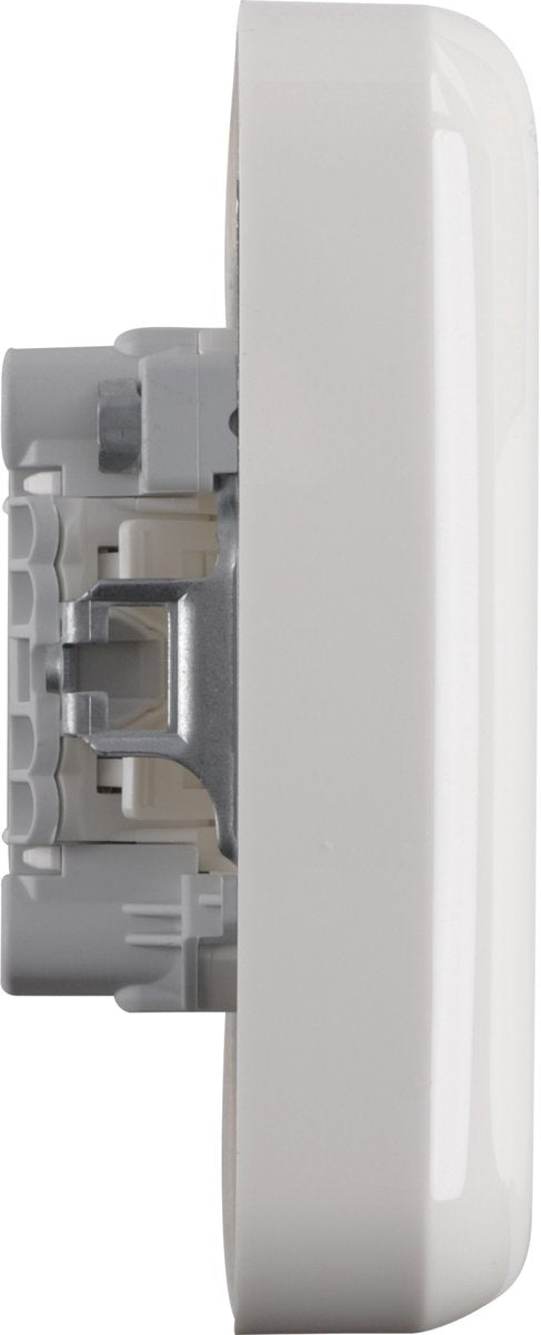 Busch-jaeger refl inbouw contactdoos polar wit 2-voudig randaarde