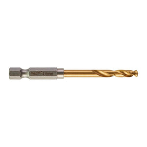 Milwaukee accessoires metaalboor shockwave hss-g ti. 4.5mm -1pc - 48894710
