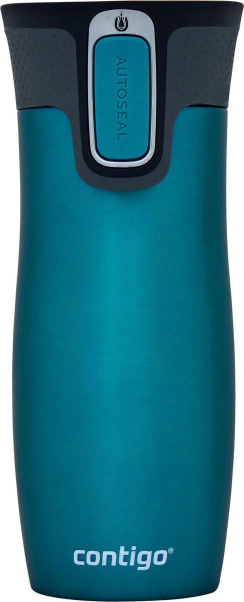 Contigo west loop autoseal thermosbeker, roestvrijstalen isoleerbeker, koffiebeker-to-go, bpa-vrij, lekvrije beker-to-go met easy-clean-deksel, houdt tot 5 uur warm, 470 ml | biscay bay