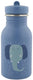 Trixie drinkfles - mrs. elephant - rvs waterfles voor kinderen - 350ml - lekvrije fles - blauw