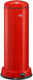 Wesco big baseboy prullenbak met soft close | 30 liter | metaal - rood | pedaalemmer