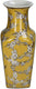 Hd collection vaas porselein geel 14.5x14.5x35cm