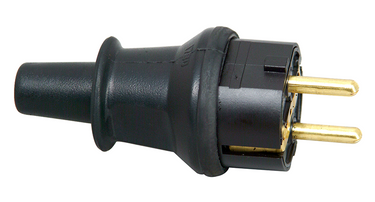 Kopp 1045972 - stekker ip44 ra16a 250v zwart antiknik tule | 10 stuks