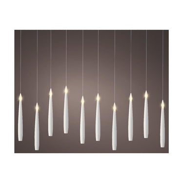 Lumineo led floating candles 10-delig wit met afstands bediening ã˜1,5xh15cm warm wit