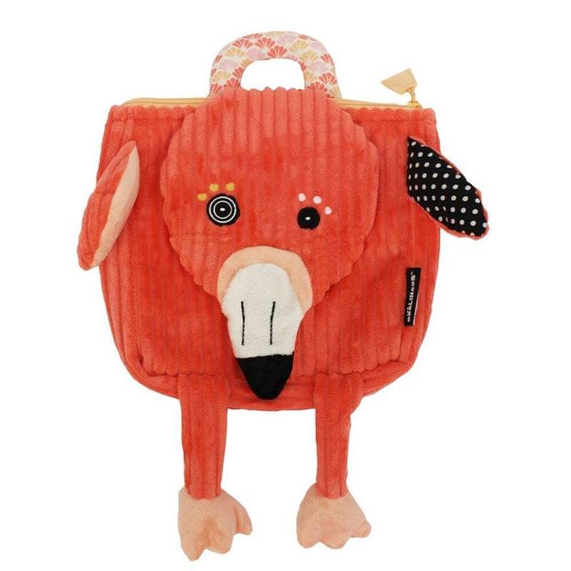 Load image into Gallery viewer, Rugtas, de flamingo 25 x 25 cm
